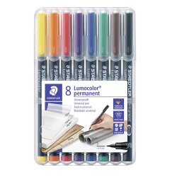 Lumocolor&reg; permanent pen 313 WP8, 8 farver